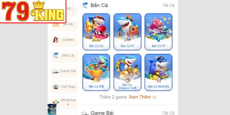 Bắn Cá 79King với kho game săn thưởng cực cuốn