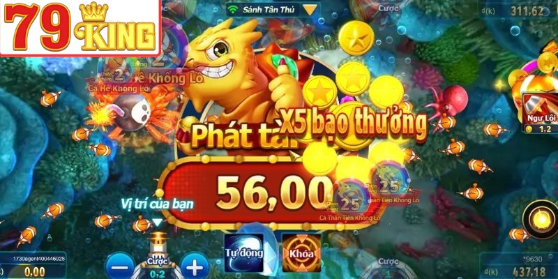 Jackpot Fishing bùng nổ thưởng lớn mỗi ngày