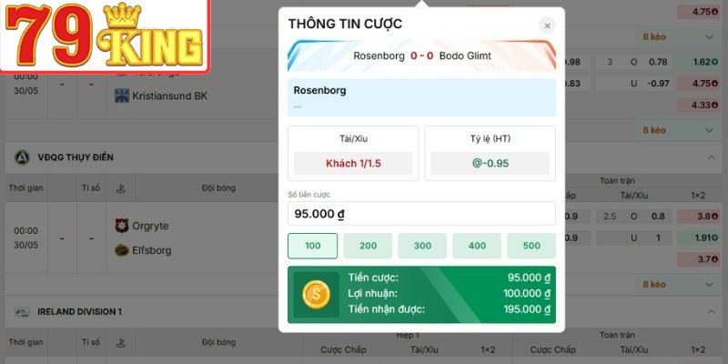 Ví dụ thực tế cách tính thắng thua kèo tài xỉu