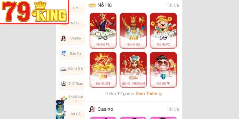 Khái quát kho game Nổ Hũ 79King cực hấp dẫn