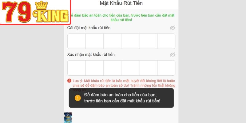 Điều kiện rút tiền 79King cần biết trước tiên