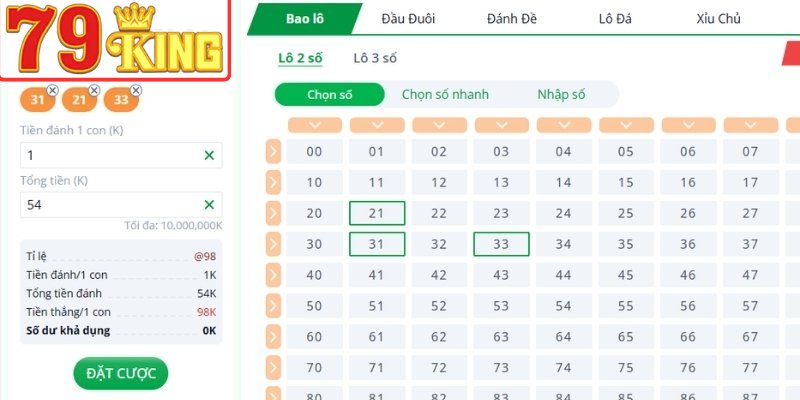 Hướng dẫn tham gia Xổ Số 79King cực dễ hiểu
